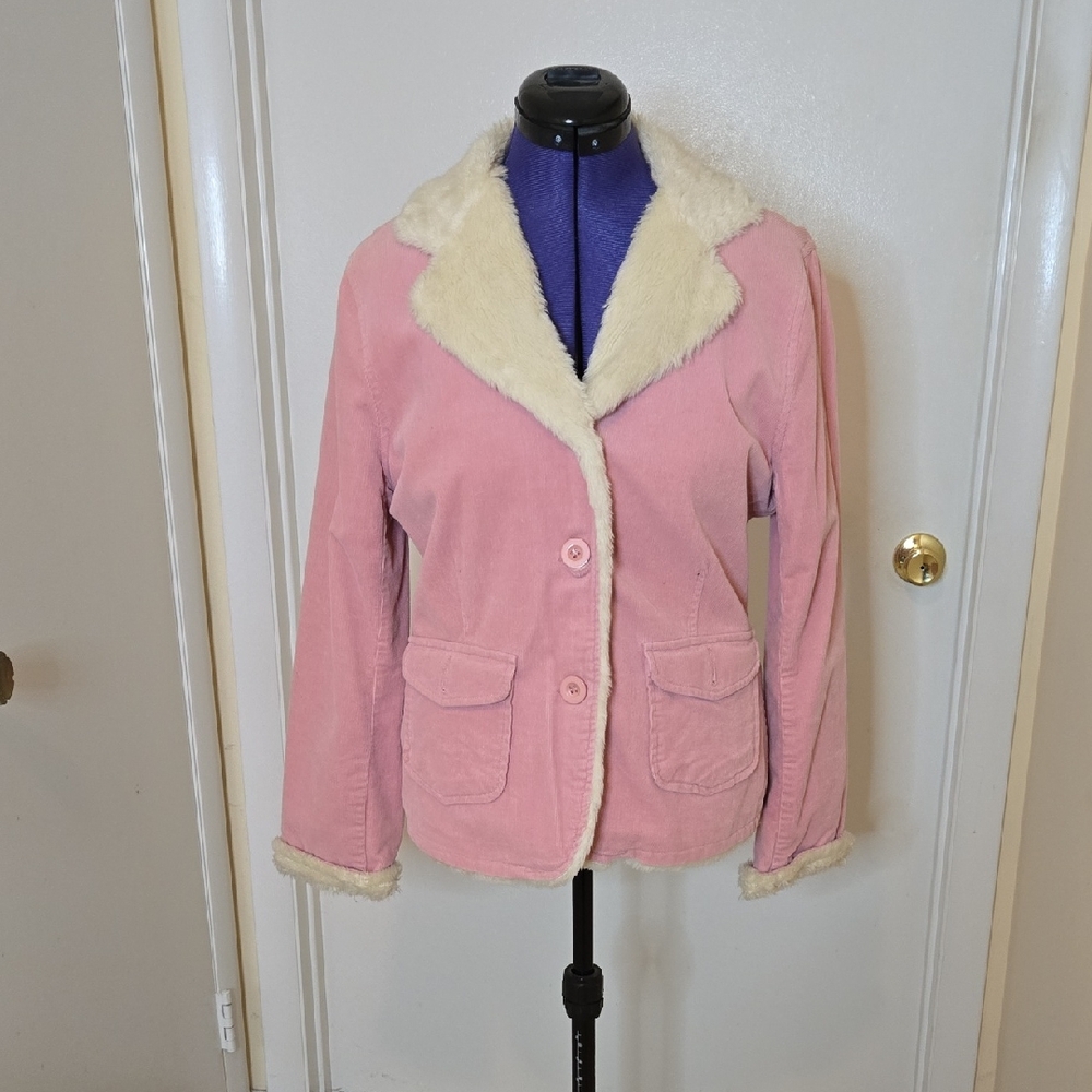 Ambition Corduroy Pink Jean Jacket